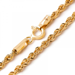14k yellow gold rope bracelet  (1)