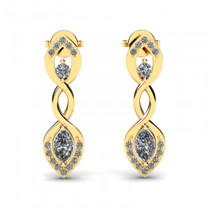 Gold earrings with 0.85ct amethysts and diamonds (1) (1) (1) (1) (1) (1) (1)