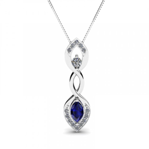 Exclusive gold necklace with sapphire and diamonds (1) (1) (1) (1) (1) (1) (1) (1)