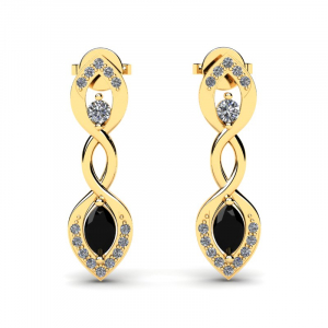 Gold earrings with 0.85ct amethysts and diamonds (1) (1) (1) (1) (1) (1) (1) (1) (1)