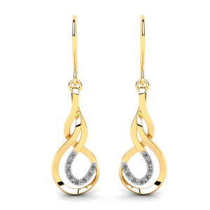 Elegant diamond earrings 0,10ct  (1)