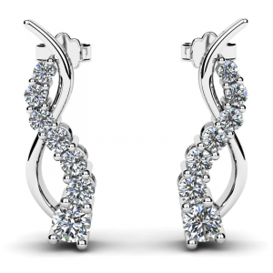 Very elegant gold earrings with diamonds 0,50ct (1) (1) (1)
