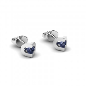 White gold sapphire earrings 0,32ct (1) (1)