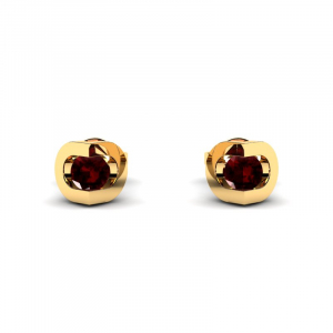White gold earrings with rubies from producer (1) (1) (1)
