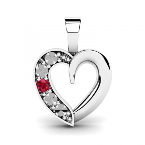 Gold heart pendant with diamond (1) (1) (1) (1)