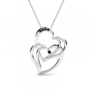 Gold heart necklace with diamonds gift (1) (1) (1) (1)