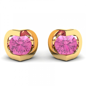 14k gold earrings with natural garnets 0,70ct (1) (1) (1) (1) (1) (1) (1) (1)