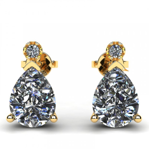 Gold earrings with 1.50ct topazes and diamonds (1) (1) (1) (1)