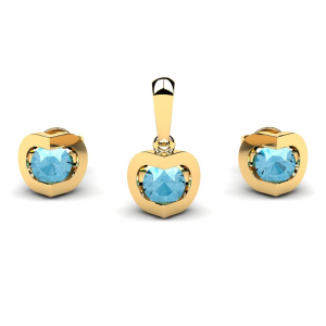 14k gold set with natural sapphires 0,48ct (1) (1) (1) (1) (1) (1) (1) (1) (1)