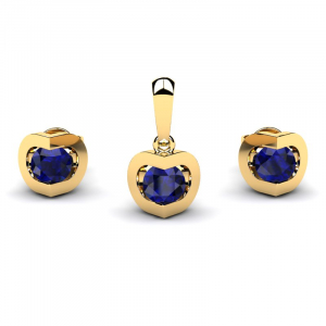 14k gold set with natural sapphires 0,48ct (1) (1) (1) (1) (1) (1) (1) (1) (1)
