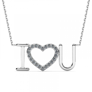 White gold necklace with diamonds i love you (1) (1)