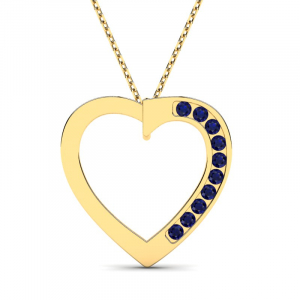 Gold heart necklace with diamonds present (1) (1) (1)