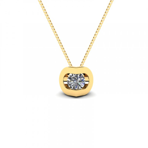 Genuine round diamond necklace 0,15ct  (1) (1)