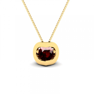 14k gold necklace with natural garnet 0,35ct (1) (1) (1) (1)