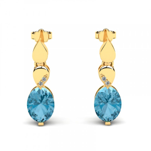 Gold earrings with 3.02ct aquamarines and diamonds (1) (1) (1)