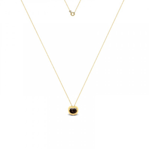 14k gold necklace with natural garnet 0,35ct (1) (1) (1)