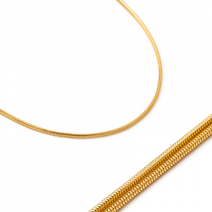Yellow gold snake chain (1)